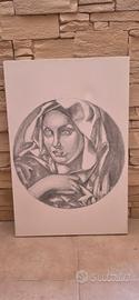 tela quadro di donna 