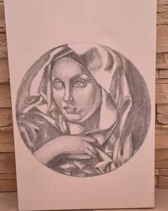 tela quadro di donna 