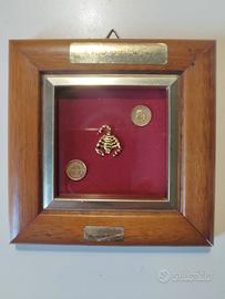 Segno Zodiacale Incornaciato assieme 2 Monete t