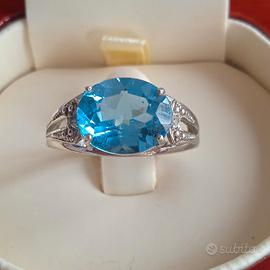 3Anelli e1 orecchini arrgento + 1 orecchini oro 9k