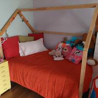 Letto a forma di Casetta da 1 piazza e me