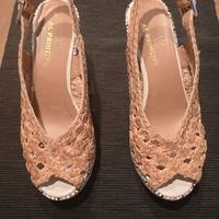 Sandalo da donna in pelle intrecciata n. 36