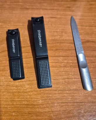 Set manicure tagliaunghie Livebetter con custodia
