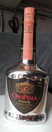 Bottiglia brandy oro Pilla ,anni 60