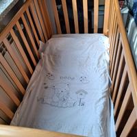 lettino+materasso+piumone+lenzuola