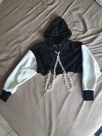 Felpa dolls kill crop top taglia M