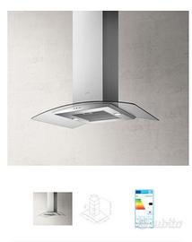 Cappa aspirante per isola/penisola Elica in vetro