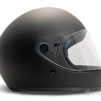 Matt black - casco integrale con visiera rivale