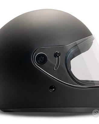 Matt black - casco integrale con visiera rivale