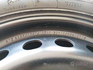 Gomme complete invernali+cerchi in ferro R16