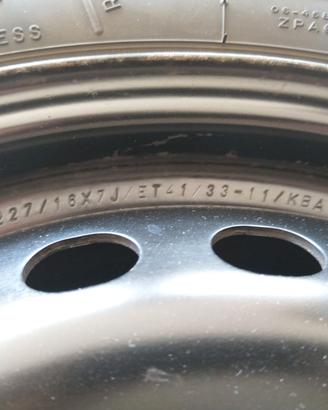 Gomme complete invernali+cerchi in ferro R16