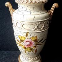 Vaso decorativo vintage Bassano con craquelure