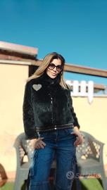 pelliccia in pelle Moschino tg 42 