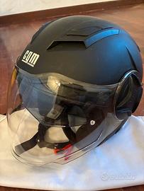 Casco jet CGM Illinois nero opaco