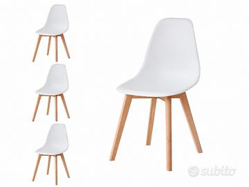 4 Sedie Scandinavo,  nuove mai usate 