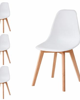 4 Sedie Scandinavo,  nuove mai usate 