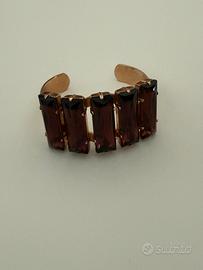 Bracciale con cristalli taglio baguette