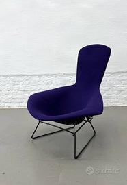 KNOLL  BIRD Chair in NERO & TEX VIOLET
