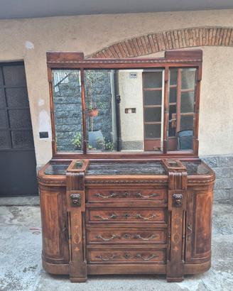 Cassettiera con specchiera inizi 900