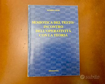 Libro semiotica del testo di valeria lenzi