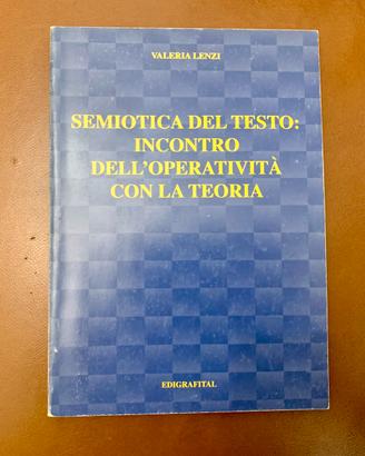 Libro semiotica del testo di valeria lenzi