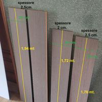 Mensole/ pannelli di varie misure color  marrone