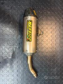 Terminale messico in titanio e carbonio yz 125