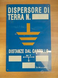 Cartello di segnalazione DISPERSORE DI TERRA