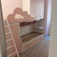 Cameretta Mondo Convenienza MEM Betulla/Rosa
