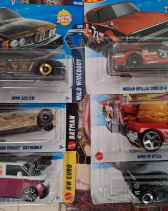 6 Macchinine Hotwheels nuove