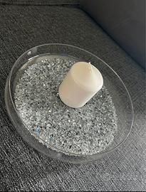 Piatto in vetro per decorazione o altro