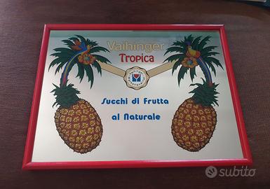 specchio pubblicitario bar vintage waihiger 1980
