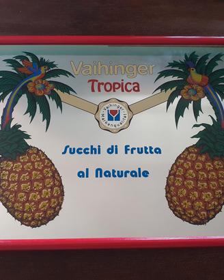 specchio pubblicitario bar vintage waihiger 1980