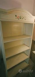 mobile libreria legno stile country 