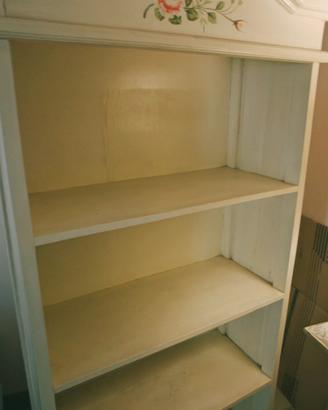 mobile libreria legno stile country 