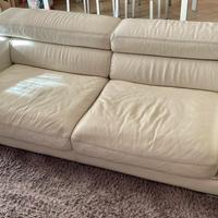 Divano in vera pelle