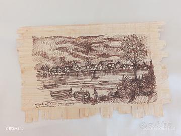 disegno papiro inchiostro china opera d'arte hande