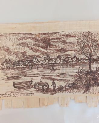 disegno papiro inchiostro china opera d'arte hande