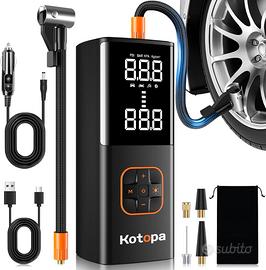 Compressore Aria Portatile, 150PSI Gonfiatore Elet