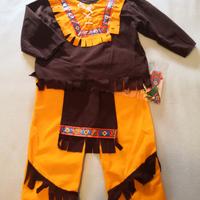 Vestito da carnevale indiano 3/4 anni