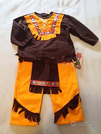 Vestito da carnevale indiano 3/4 anni