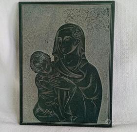 Arte Sacra Icona Religiosa scolpita su pietra 