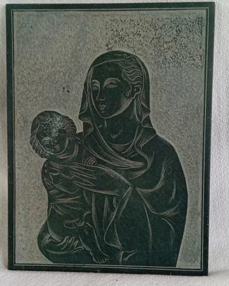 Arte Sacra Icona Religiosa scolpita su pietra 