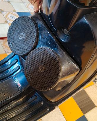 sportello com impianto stereo, vespa 125 lx