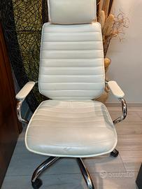 Sedia scrivania in pelle