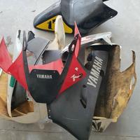 carene yamaha r6 2002 in vetroresina da pista