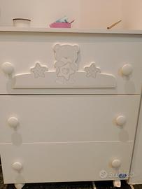 Fasciatoio Pali con vaschetta bagnetto 