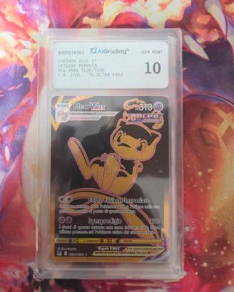 Pokèmon Mew Vmax TG Gold &Black Gem mint 10