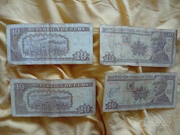 banconote da 10 peso cubano