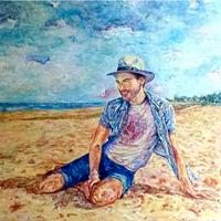 dipinto olio su tela,cm 50 x 40